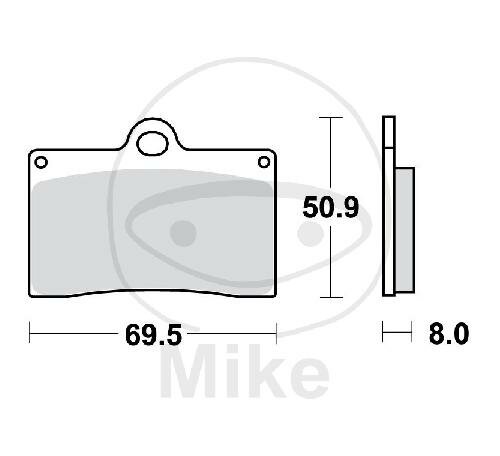 Plaquette de frein pour Aprilia Cagiva Ducati KTM Laverda Moto Guzzi MZ/MUZ Sahs TM