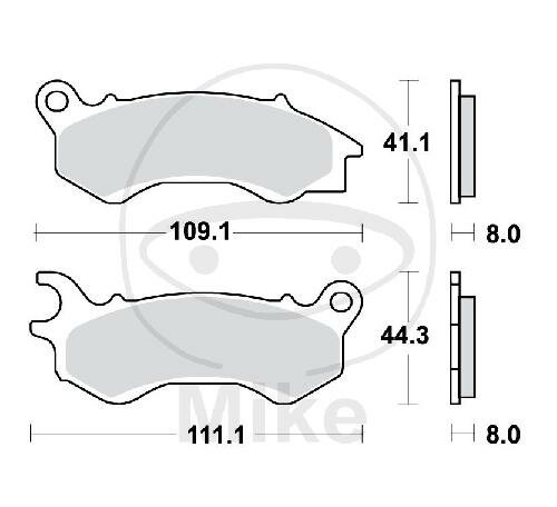 TRW-Lucas EC Scooter Pad MCB833SRM