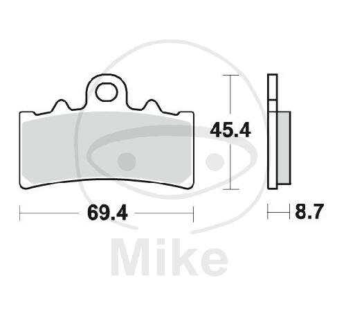 TRW Brake pad set sinter front MCB834SV