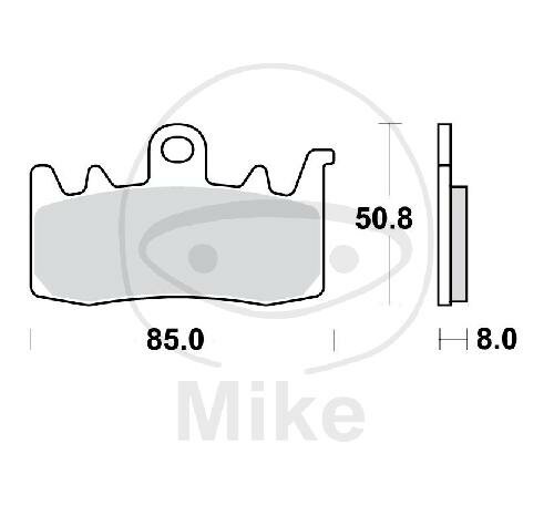 Set di pastiglie freno TWR in carbonio CRQ MCB856CRQ