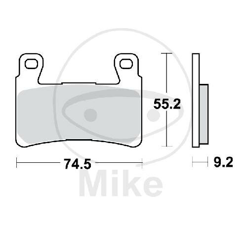 Set di pastiglie freno TRW sinterizzate anteriori MCB819SV