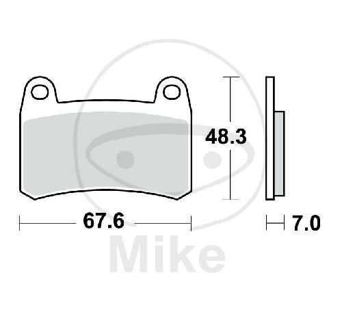 TRW Brake pad set sinter front MCB884SV