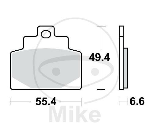 TRW-Lucas EC Scooter Pad MCB886SRM