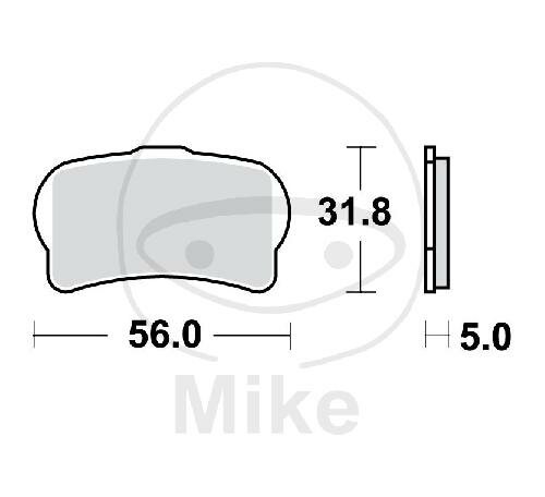 TRW Brake pad set Sinter RSI MCB887RSI