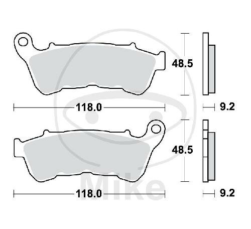 TRW Brake pad set sinter front MCB885SV