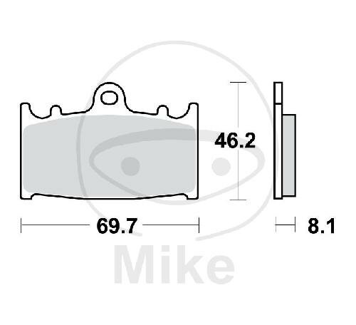 TWR Bremsklotz Satz Carbon CRQ MCB602CRQ