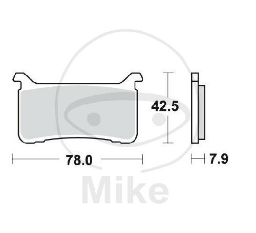 TWR Set di pastiglie freno in carbonio CRQ MCB893CRQ