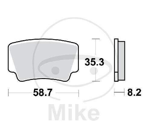 TRW Brake pad set Sinter SI MCB825SI