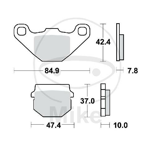 Set di pastiglie freno TRW LC MCB522LC