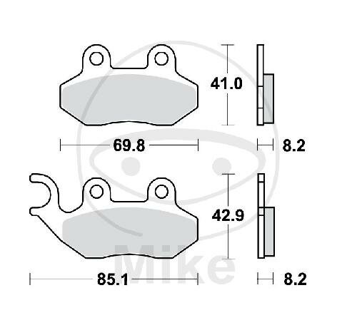 TRW Jeu de plaquettes de frein LC MCB684LC