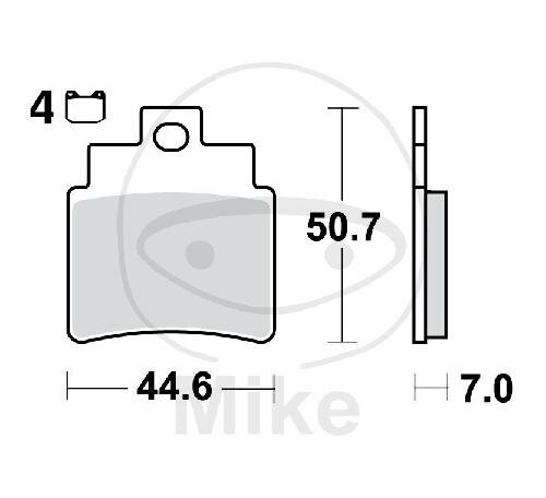 TRW brake pad set LC MCB732LC