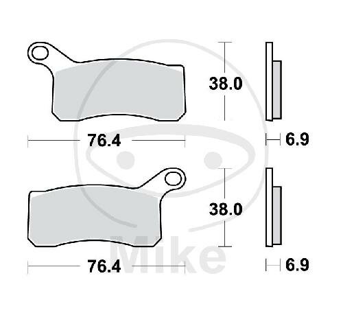 TRW Brake pad set Sinter SI MCB824SI