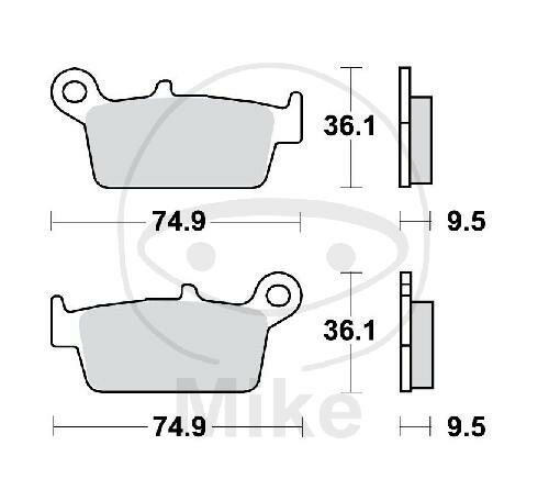 TRW brake pads standard MCB575