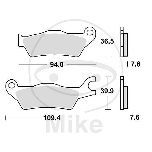 TRW brake pads standard MCB896