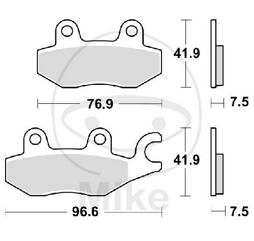 TRW Brake pad set sinter front MCB900SV