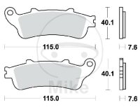 Set di pastiglie freno TRW sinterizzate anteriori MCB692SV