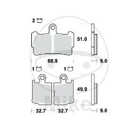 Set di pastiglie freno TRW sinterizzate anteriori MCB828SV