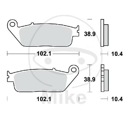 TRW Set di pastiglie freno posteriori Sinter MCB631SH