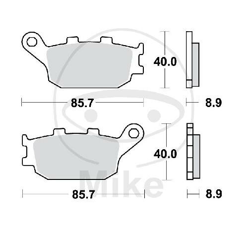 TRW Set di pastiglie freno posteriori Sinter MCB634SH