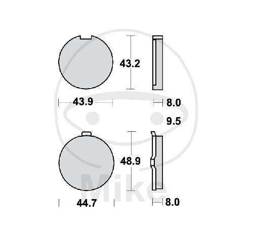 TRW Plaquettes de frein standard MCB513