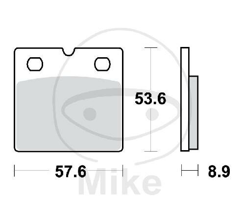 TRW Brake pad set sinter front MCB617SV