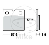 Set di pastiglie freno TRW sinterizzate anteriori MCB617SV