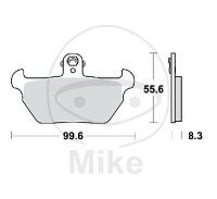 Set di pastiglie freno TRW sinterizzate anteriori MCB621SV