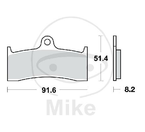 TRW Brake pad set sinter front MCB660SV