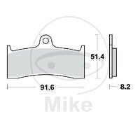 Set di pastiglie freno TRW sinterizzate anteriori MCB660SV