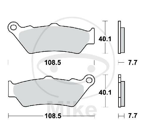 TRW Brake pad set sinter front MCB671SV