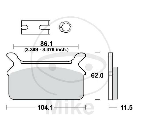 Pastiglie freno TRW Standard MCB580