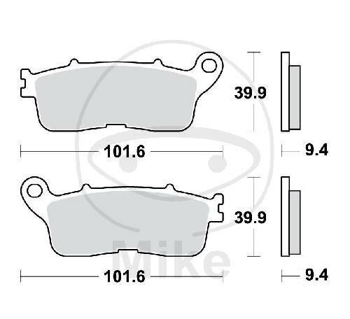 TRW Set di pastiglie freno posteriori Sinter MCB848SH