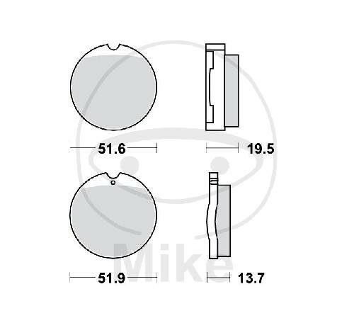 Pastiglie freno TRW Standard MCB35