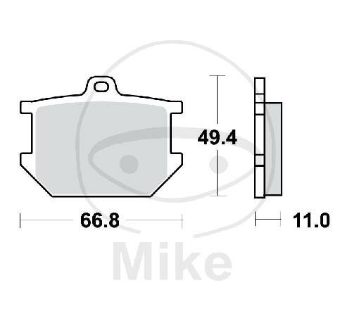 TRW brake pads standard MCB68