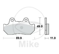 TRW Brake pad set sinter front MCB512SV