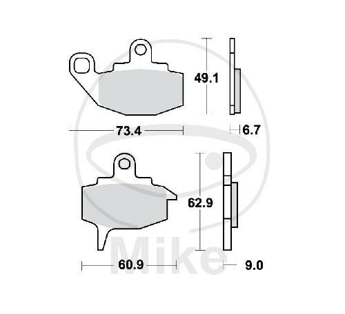 TRW Bremsklötze Standard MCB573