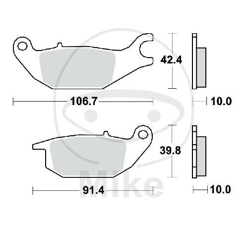 TRW Plaquettes de frein standard MCB738