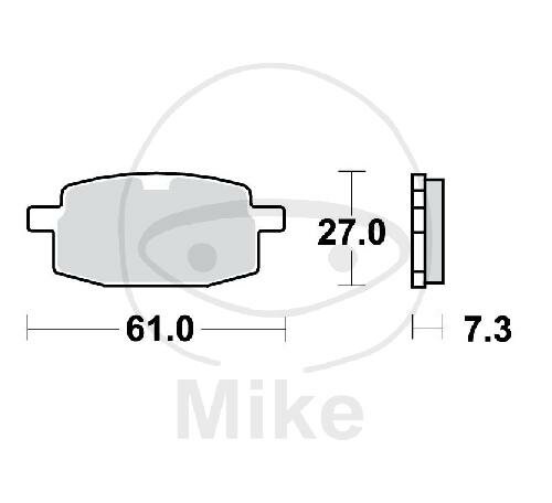 Tampone per scooter TRW-Lucas EC MCB590EC