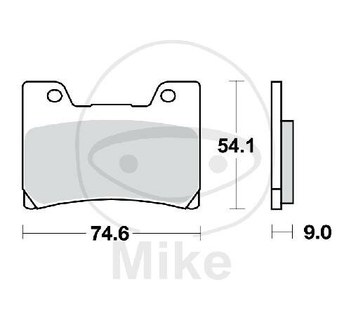 TRW brake pads standard MCB622