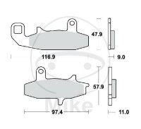 TRW Set di pastiglie freno anteriori sinterizzate MCB597SV