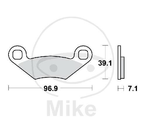 TRW brake pads standard MCB619