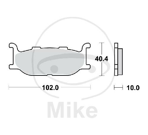 TRW-Lucas EC Scooter Pad MCB640SRM