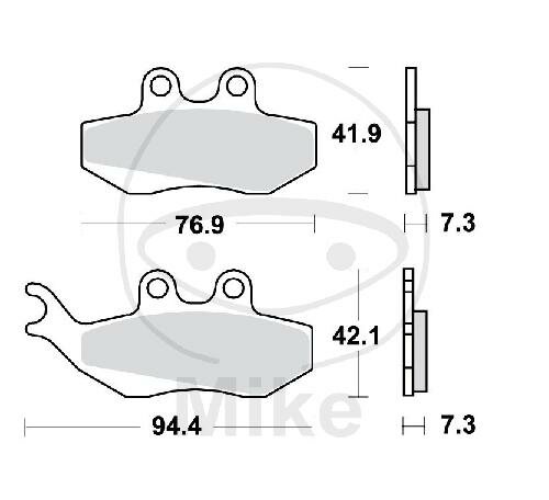 TRW brake pads standard MCB664