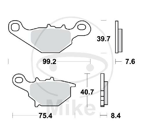 TRW brake pads standard MCB679