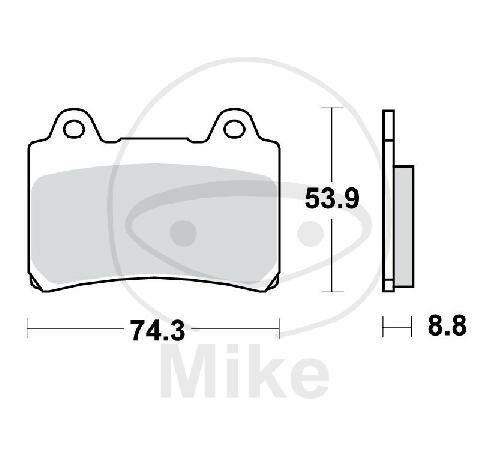 TRW Brake pad set sinter front MCB584SV