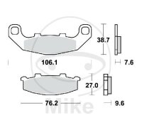 Set di pastiglie freno TRW sinterizzate anteriori MCB586SV