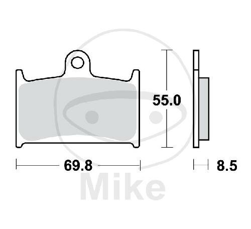 TRW Brake pad set sinter front MCB595SV