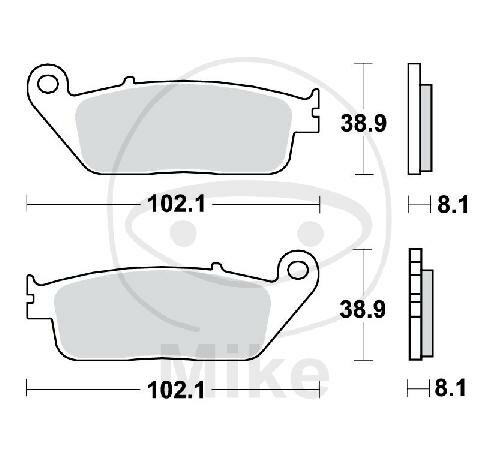 TRW Brake pad set sinter front MCB598SV