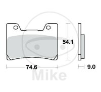 Set di pastiglie freno TRW sinterizzate anteriori MCB622SV