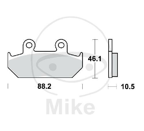 TRW Brake pad set sinter front MCB624SV